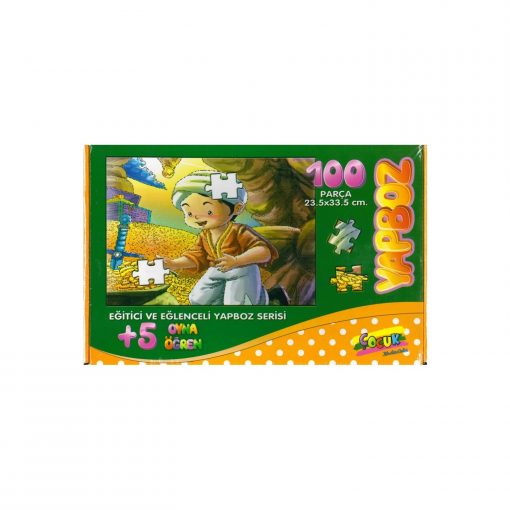 100 Parça Çocuk Yap boz 23.5x33.5 Puzzle Keskin Color Puzz Hazine Model 14