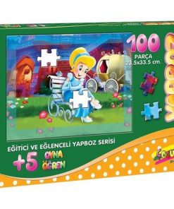 100 Parça Çocuk Yap boz 23.5x33.5 Puzzle Keskin Color Puzz Kül Kedisi Model 6