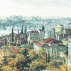 1000 Parça Yap boz Panaromik Eski İstanbul 34x96 Puzzle Keskin Color Puzz