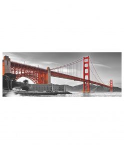 1000 Parça Yap boz Panaromik San Francisco 34x96 Puzzle Keskin Color Puzz