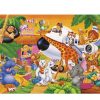 150 Parça Çocuk Yap boz 35x50 Puzzle Keskin Color Puzz Sevimli Hayvanlar Model 3