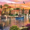 2000 Parça Yap boz Puzzle Harbour Sunset (11308) 68x48 Ks Games
