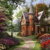 2000 Parça Yap boz Puzzle Victorian Cottage in Bloom (11294) 68x48 Ks Games
