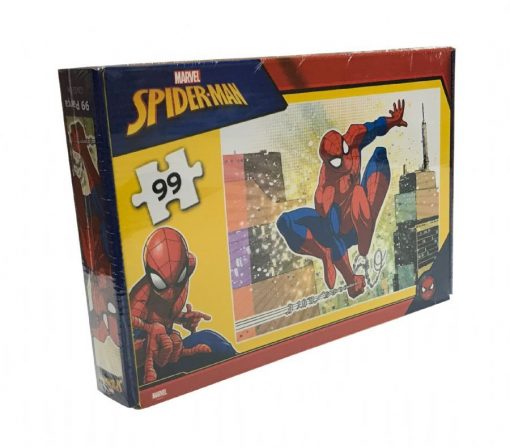99 Parça Çocuk Yap boz 22x32 Puzzle Keskin Color Puzz Spider-Man