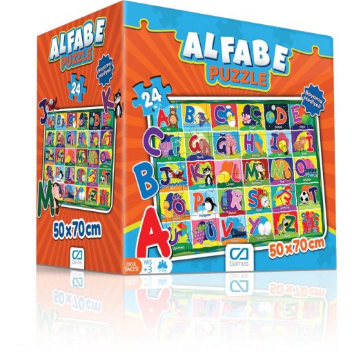 Alfabe Eğitici Puzzle 24 Parça Yapboz Oyuncak Ca Games 5027 Okul Öncesi