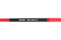 Çift Uçlu Keçeli Kalem Caretta Twin Liner 65 Kırmızı Keçeli Kalem Tekli