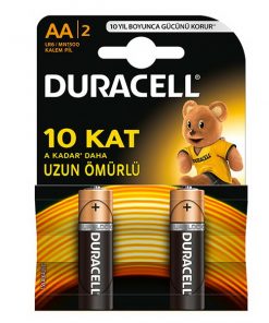 Duracell Kalem Pil AA 2li paket Alkalin Pil LR6 MN1500 kartela