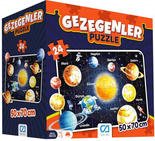 Eğitici Oyuncak Gezegenler Puzzle 24 Parça Yap boz Ca Games 5026