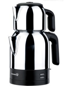 Korkmaz Elektrikli Çay Seti Demkolik Çaydanlık Makinesi Semaver inox A359