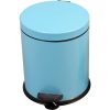 Pedallı Çöp Kovası 5 Litre Toz Mavi Paslanmaz Çelik Çöp Kutusu Doğrular Perilla 83012