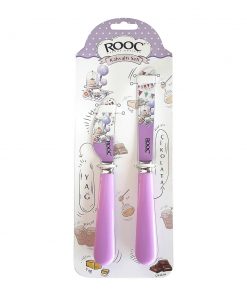 Rooc Kahvaltı Bıçak Seti Tereyağı Bıçağı  Çikolata Bıçağı Lila