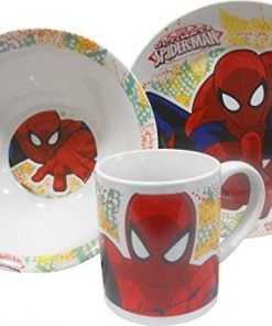 Spiderman Örümcek Adam Çocuk Yemek Takımı Kase Tabak Kupa Mama Seti