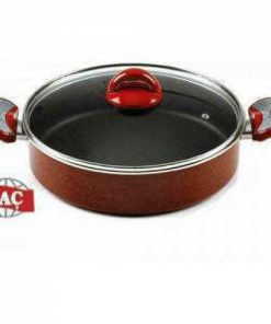 Taç Granit Basık Teflon Karnıyarık Tenceresi 26cm Basık Tencere