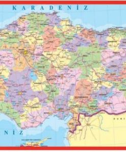 Türkiye Haritası Puzzle Küçük Yap boz 23x47 Keskin Color Puzz