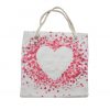 Bez Çanta Plaj Çantası Alışveriş Bez Torbası İpli Dijital Baskı Kalpten Kalpler Lv06