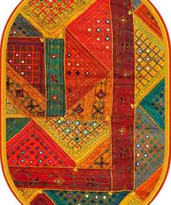 Oval Paspas Saçaklı Paspas Püsküllü Süngerli Hol Banyo Paspası 40x60cm Yeni Sezon 0134