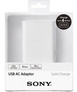 Usb Çoklayıcı Sony CP-AD2M4WC 4 Port 6V Usb Universal Masaüstü Çoklu Şarj Ünitesi