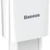 Baseus Speed Mini Dual Seyahat Şarjı 10.5W Beyaz