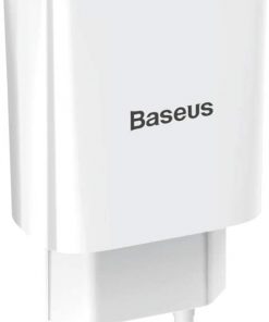Baseus Speed Mini Dual Seyahat Şarjı 10.5W Beyaz