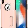 Spigen iPhone X Kılıfı Slim Armor Serisi Ekstra Koruma - Blush Gold