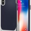 Spigen Telefon Kılıfı Apple iPhone X Kılıf Neo Hybrid Satin Silver