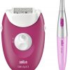 Braun Epilatör Silk-Epil 3 3-420 Epilasyon Cihazı 2 Ek Parçalı Kablolu Ahududu Pembe