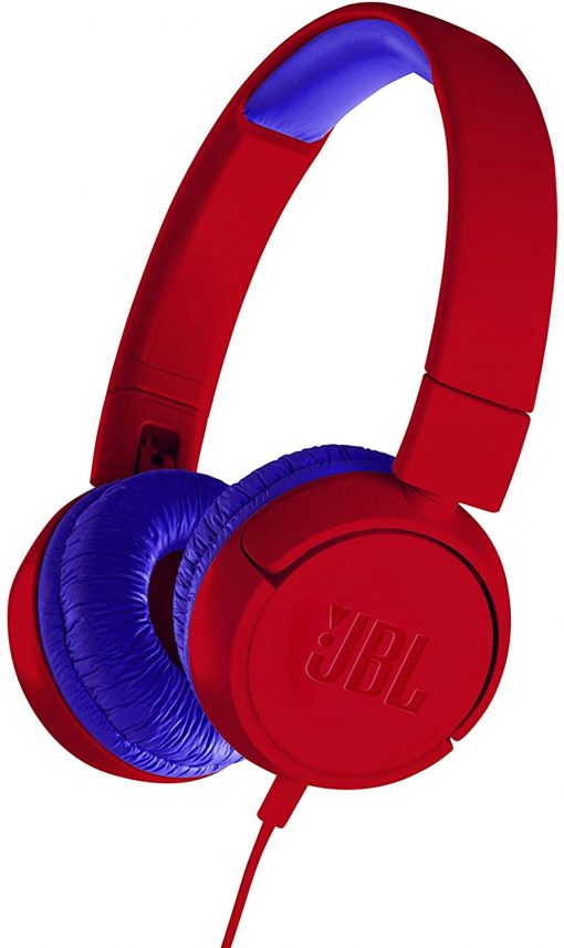 JBL Kulaklık JR300 Mikrofonlu Kulak Üstü Kulaklık Çocuk İçin Kırmızı Mavi