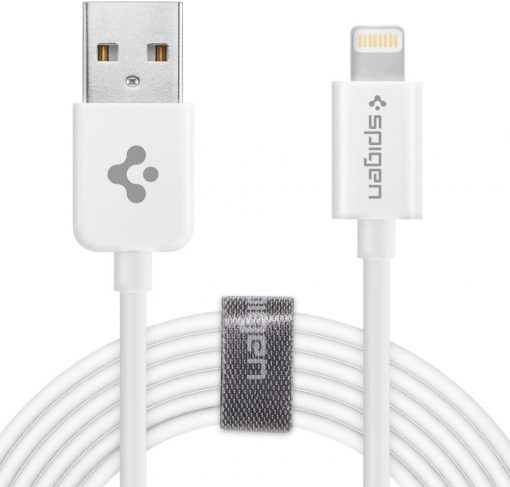 Spigen Essential Apple C20LS Lightning Şarj ve Data Kablo (2 Metre) MFI Lisanslı Made For Apple