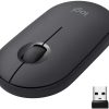 Logitech Mouse M350 Pebble Kablosuz Mouse-Siyah