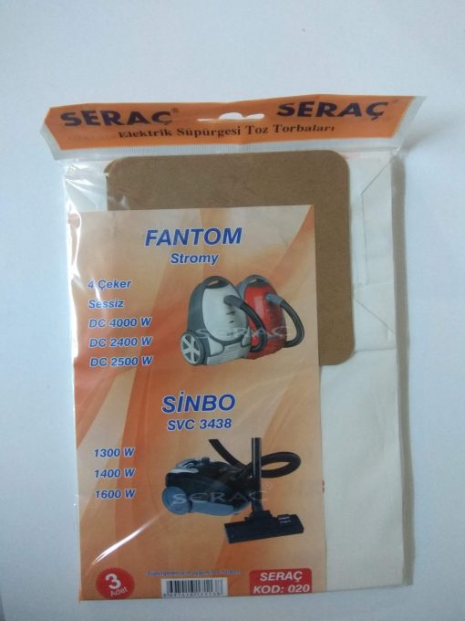 Bez Süpürge Torbası Fantom-Sinbo ASN-SPR-020