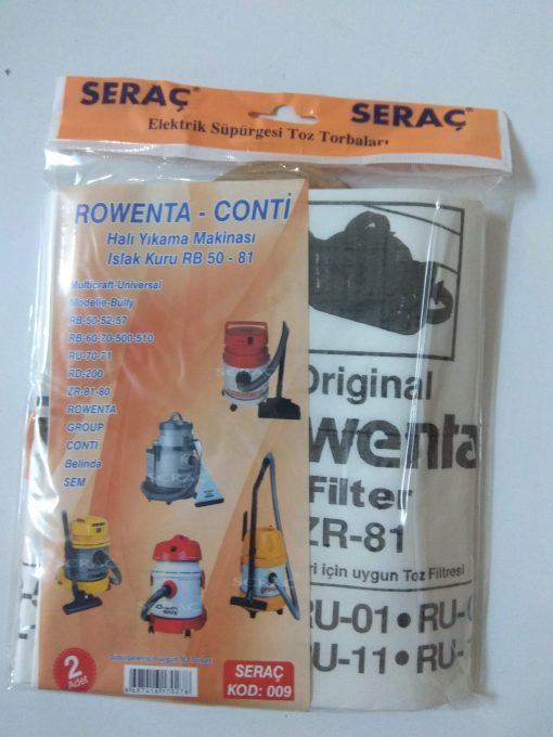 Bez Süpürge Torbası Rowenta-Conti ASN-SPR-009