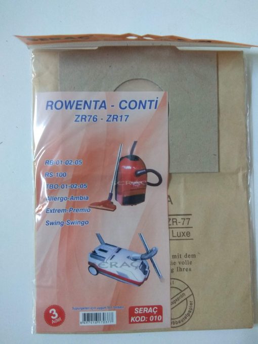 Bez Süpürge Torbası Rowenta-Conti ASN-SPR-010