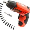 Black Decker Vidalama KC4815L/TR Lityum Akülü Vidalama Turuncu/Siyah 3.6 Volt