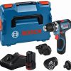 Bosch Professional GSR 12V-15 FC Set Çift Akülü Başlıklı Vidalama Makinesi