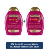 OGX Keratin Oil Sülfatsız Şampuan 385 ml + Sülfatsız Bakım Kremi 385 ml 2'li Set