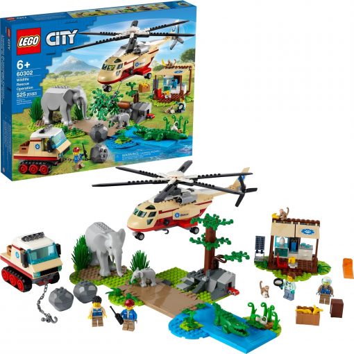 LEGO City Vahşi Hayvan Kurtarma Operasyonu 60302 Yapım Seti Oyuncak; Çocuklar İçin En Iyi Hediyeler (525 Parça)