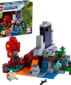 LEGO® Minecraft™ Yıkılmış Geçit 21172 -8 Yaş ve Üzeri Macera Oyunları Seven Çocuklar için Steve ve Wither İskeleti İçeren Üretken Oyuncak Yapım Seti (316 Parça)