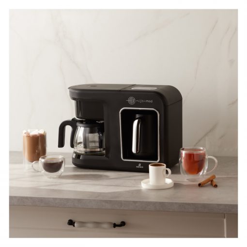 Karaca Hatır Plus Mod 5 In 1 Essential Kahve Makinesi Black Chrome