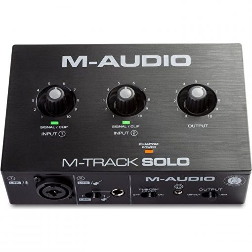 M-Audio M-Track Solo Kayıt Stream ve Podcast uygulamaları için ideal ses kartı