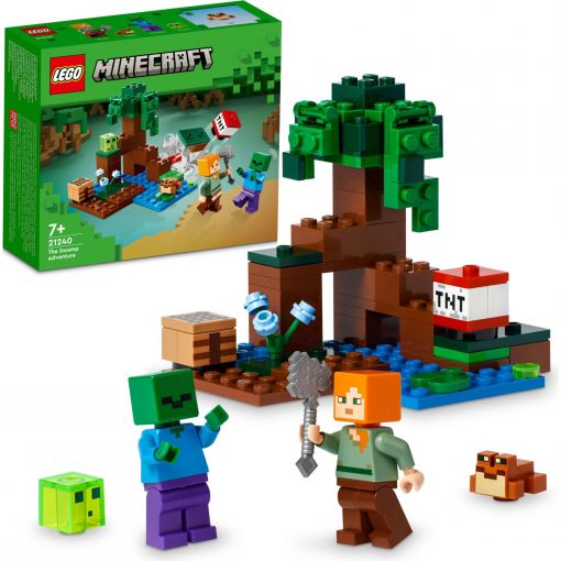 LEGO® Minecraft Bataklık Macerası 21240 - 7 Yaş ve Üzeri Çocuklar Için Alex