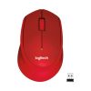 Logitech M330 Sessiz Kablosuz Optik Mouse - Kırmızı
