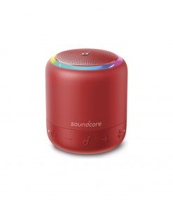 Anker SoundCore Mini 3 Pro Bluetooth Hoparlör - RGB LED - 6W Ses Bombası - IPX7 Suya Dayanıklılık - 15 Saate Varan Şarj - Kırmızı (Anker Türkiye Garantili)