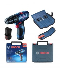 Bosch Professional GSB 120 LI 2 AH Çift Akülü Darbeli Delme Vidalama + Aksesuar Seti