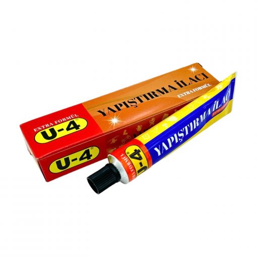 U-4 Extra Formül Yapıştırıcı 40 gr Yapıştırma İlacı Kösele Lastik Kumaş Porselen Bakalit Mobilya Yapıştırıcısı