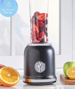 Karaca Retro Personal Smoothie Blender Siyah