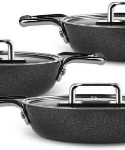 Karaca Swiss Crystal Mastermaid 6 Parça Sahan Set Shiny Black