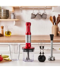 Karaca Mastermaid Prosteel 1500W Blender Seti Kırmızı-Inox