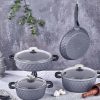 Taç Carabella Döküm 7 Parça Tencere Seti Gri Taç 3818