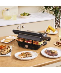 Karaca Gastro Grill Glass 2400W Tost ve Izgara Makinesi Walnut Brown 6 Dilim Kapasiteli