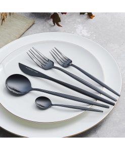Karaca Orion Black 30 Parça 6 Kişilik Çatal Kaşık Bıçak Seti